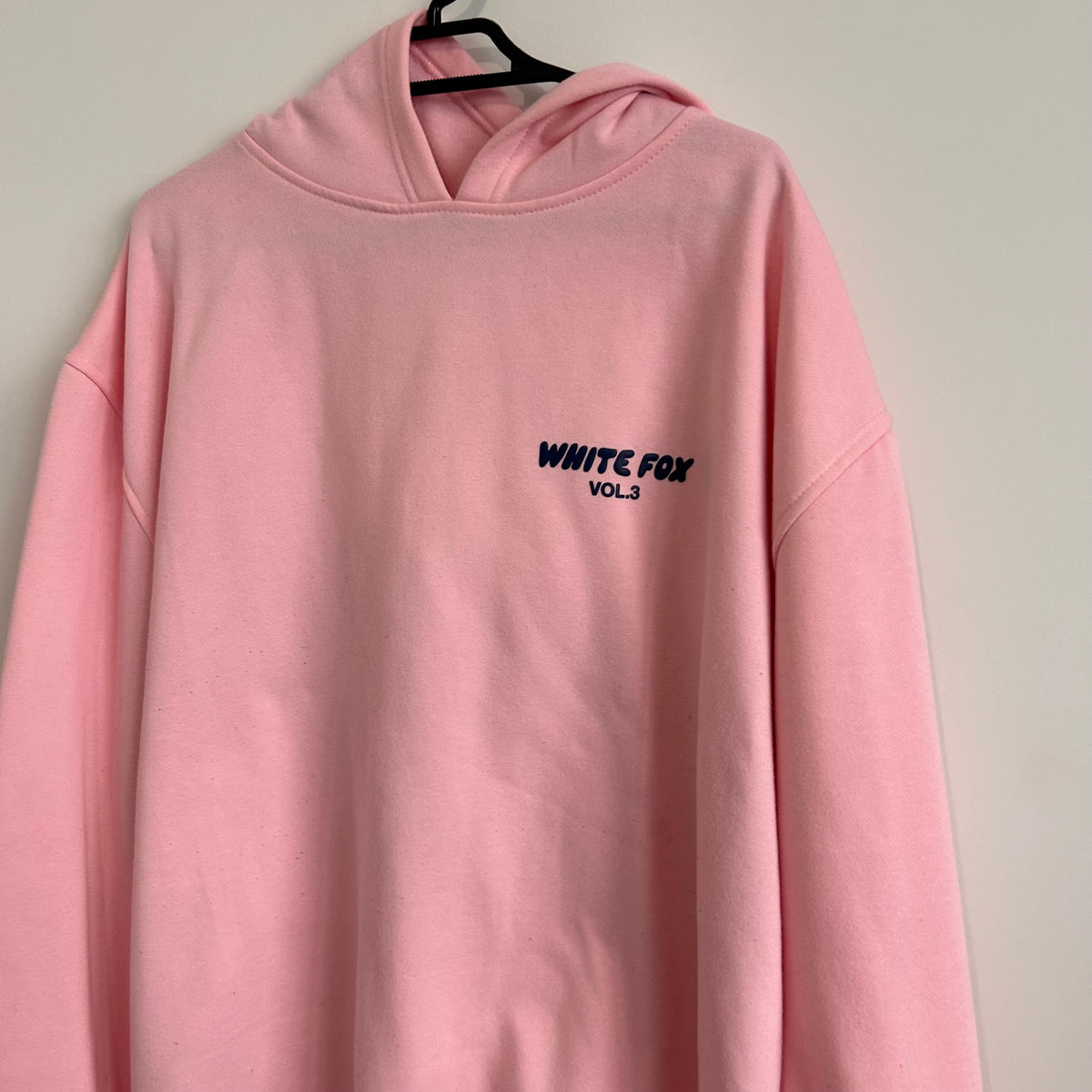 White Fox Pink Hoodie