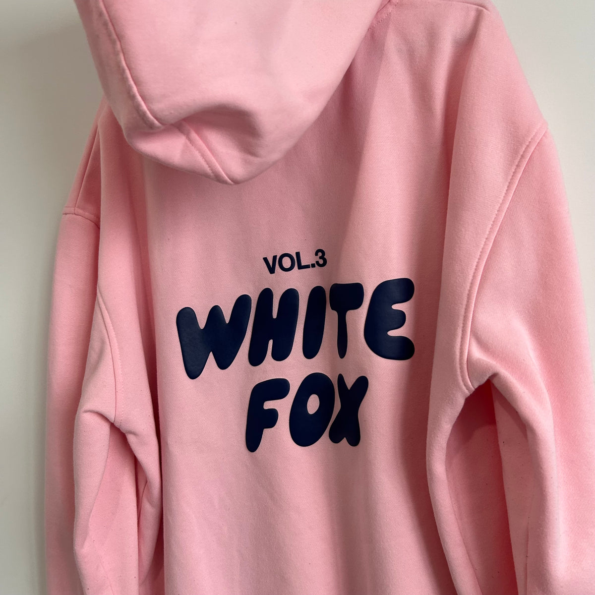 White Fox Pink Hoodie