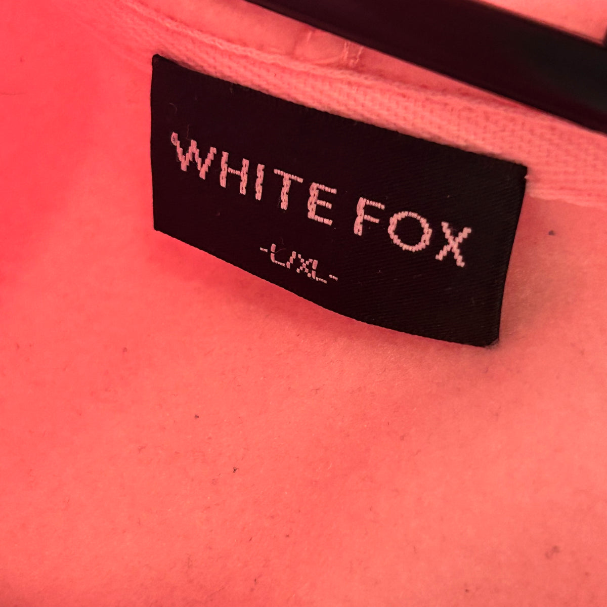 White Fox Pink Hoodie