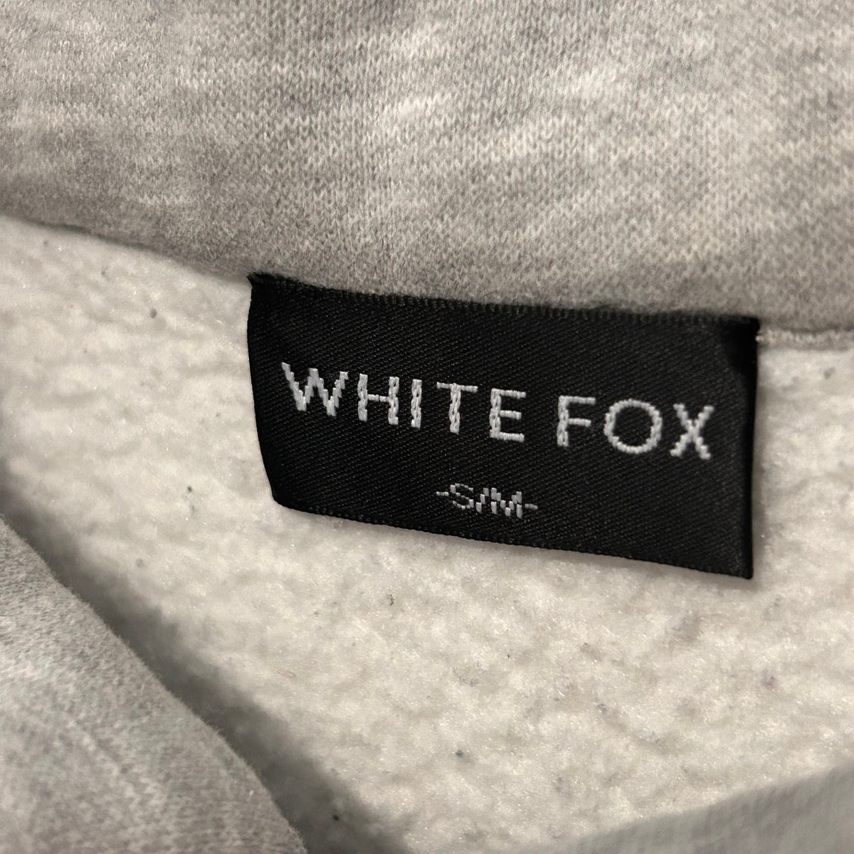 White Fox Grey Half Zip jumper