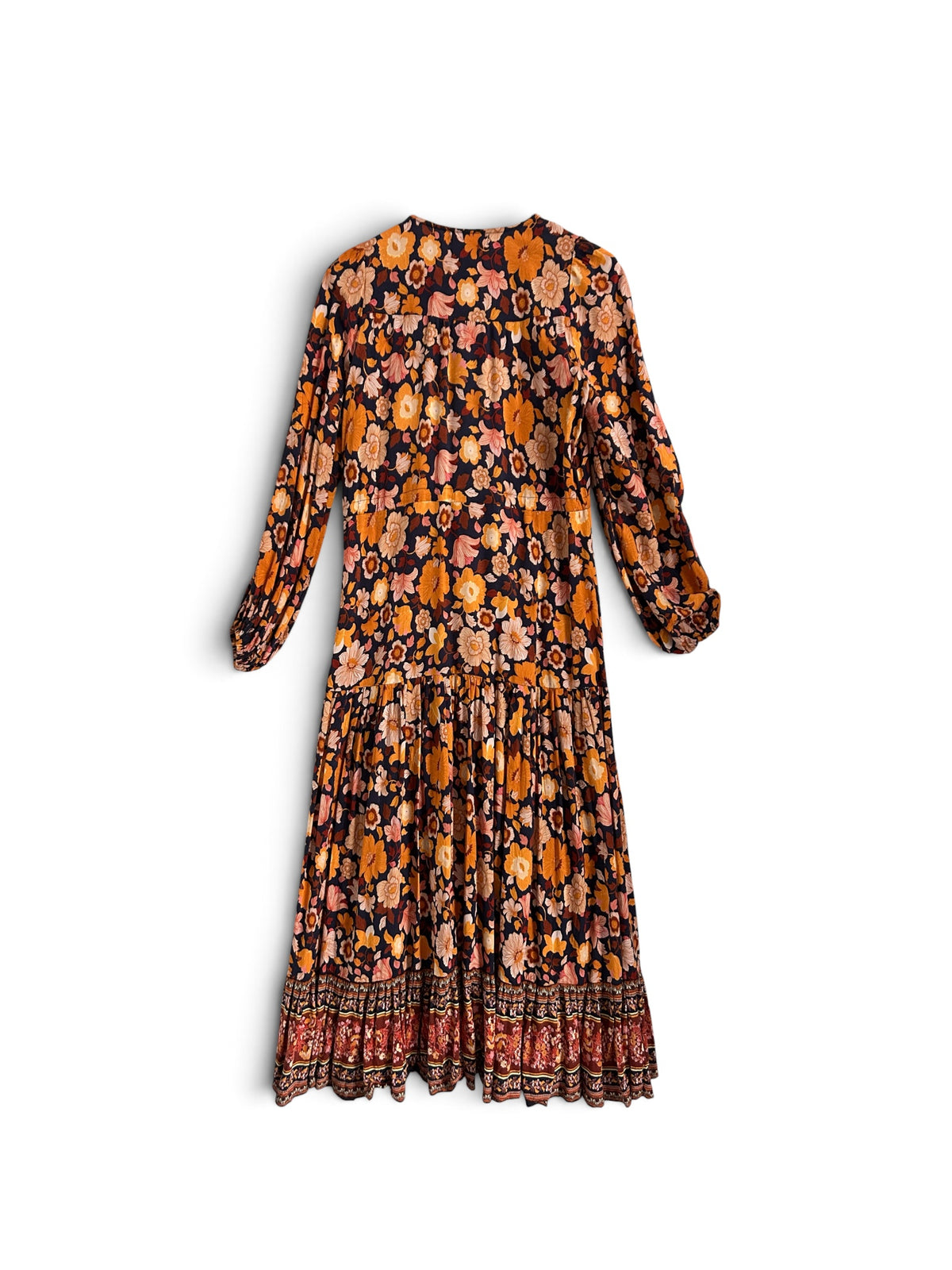 Shareen Collections Floral Bohemian Maxi Dress Size 6 - Preowned