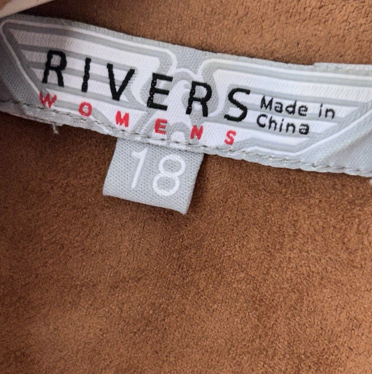 Rivers Tan Biker Style Jacket Women’s Size 18 - Preowned