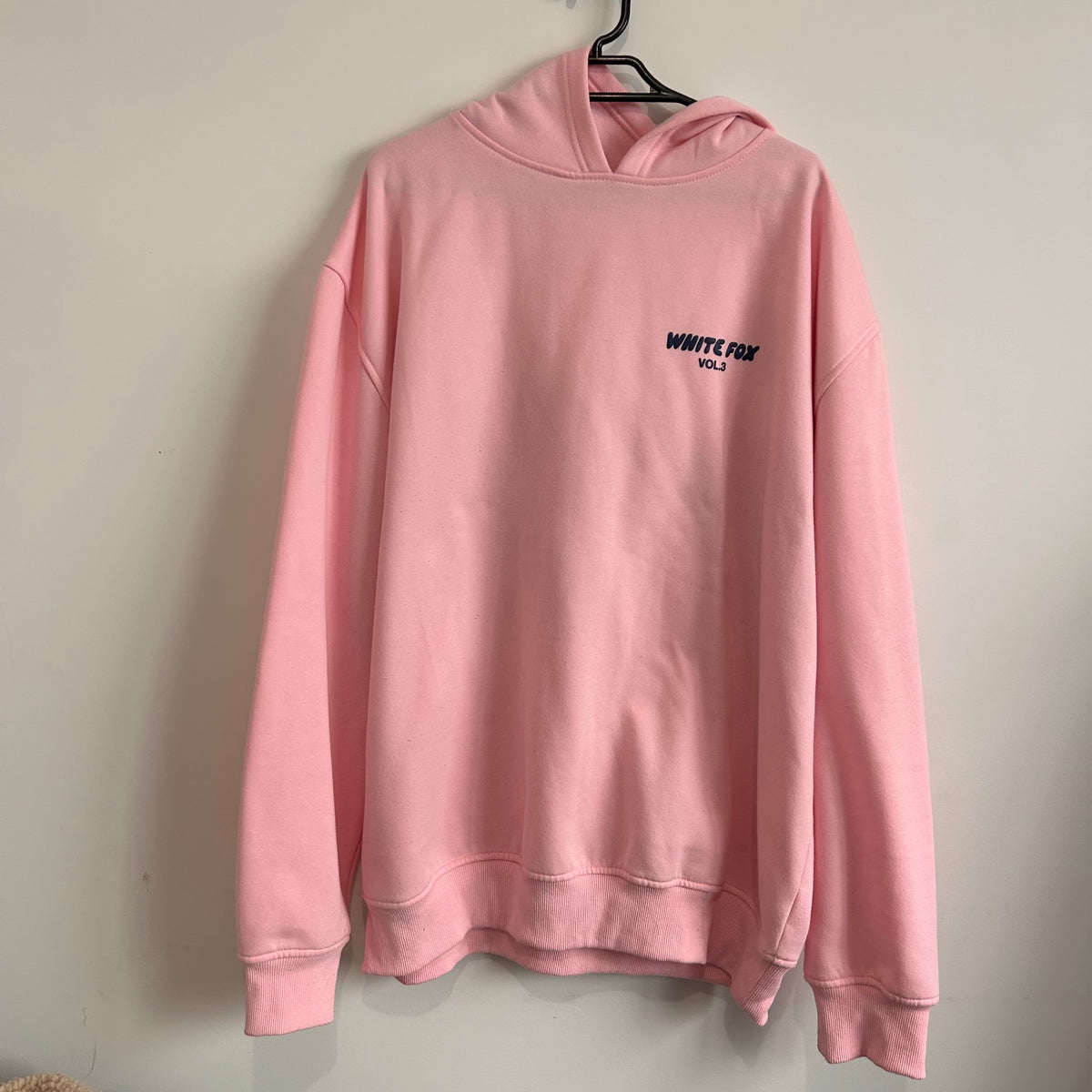 White Fox Pink Hoodie